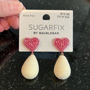 Sugarfix by Baublebar - heart drop earrings - Valentines - new with tags